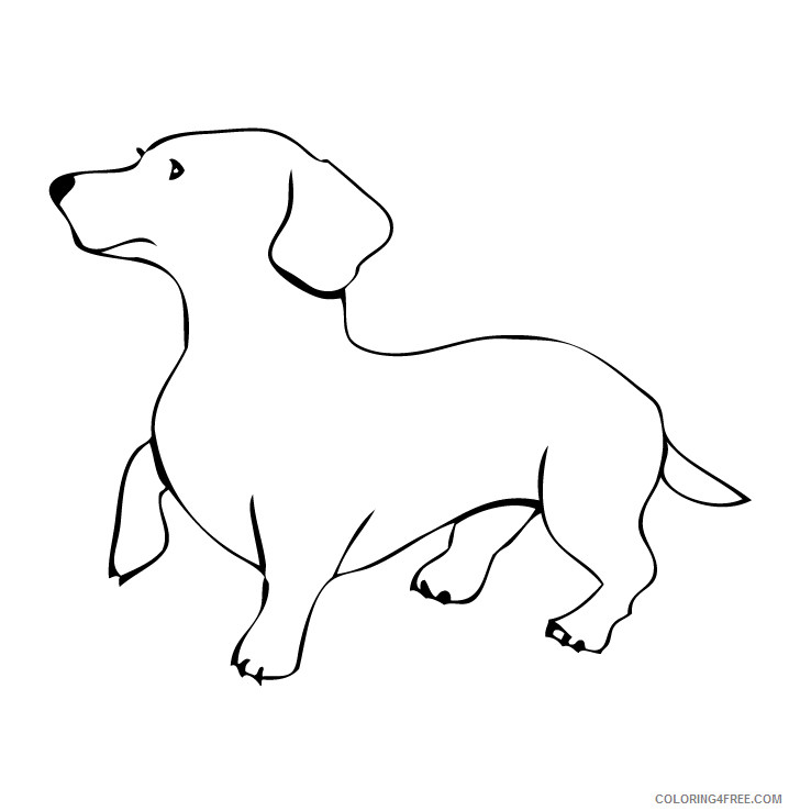 Dog Outline Coloring Pages dog outline ZlbvjZ jpg Printable Coloring4free