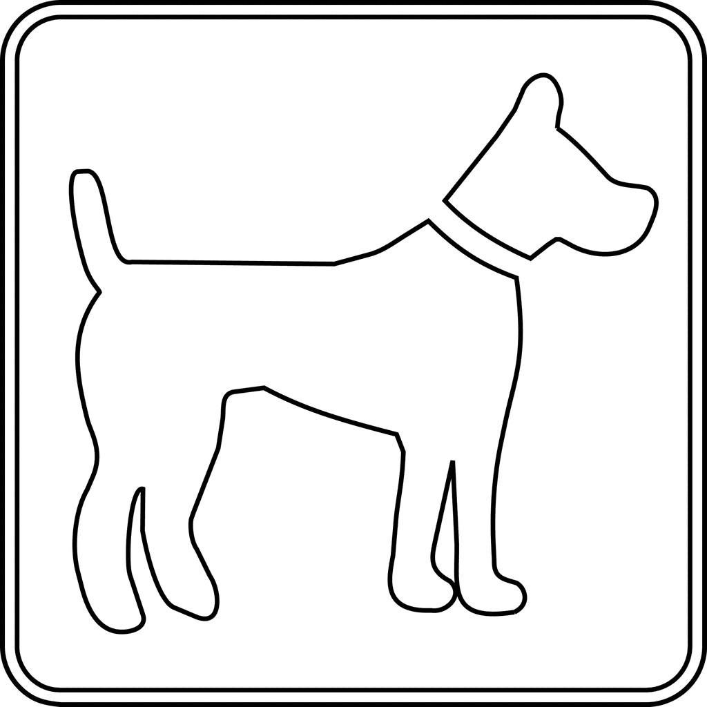 Dog Outline Coloring Pages dog outline etc g1WHAr Printable Coloring4free