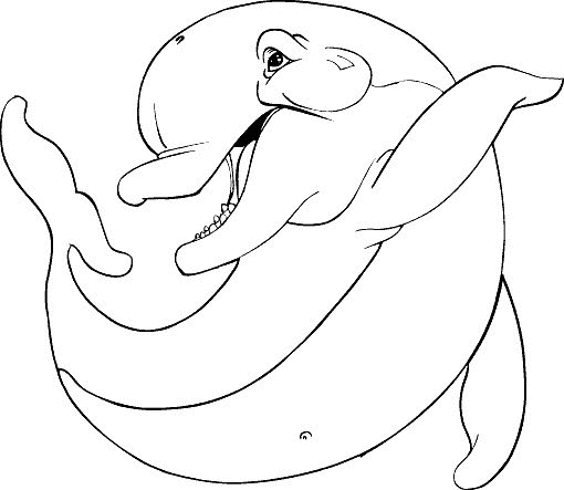 Dolphin Coloring Pages dolphin 1 gif Printable Coloring4free