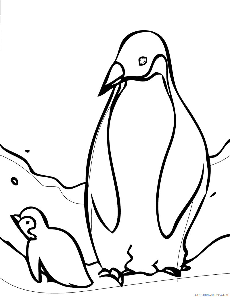 Emperor Penguin Coloring Pages penguin emperor penguin Printable Coloring4free