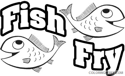 Fish Fry Coloring Pages fish fry 2V9HjW Printable Coloring4free