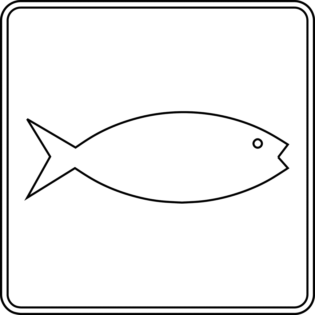 Fish Outline Coloring Pages fish hatchery outline etc Printable Coloring4free