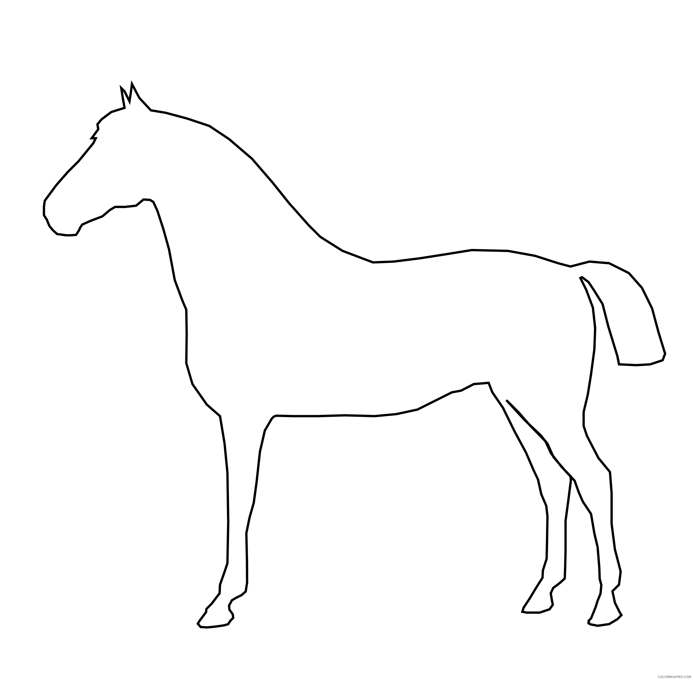 Horse Coloring Pages horse 2 3 Printable Coloring4free