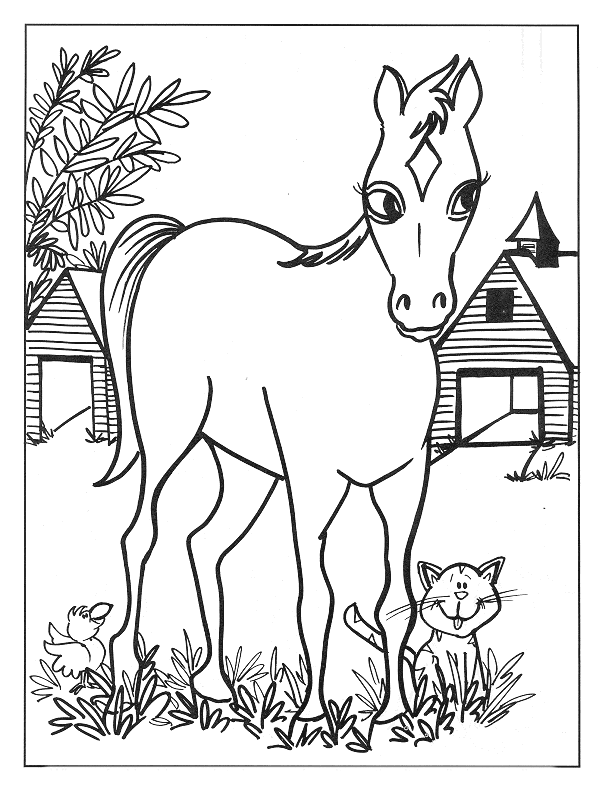 Horse Coloring Pages horse animal 22 Printable Coloring4free