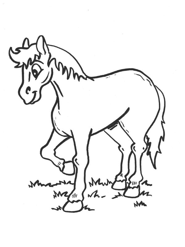Horse Coloring Pages horse animal 34 Printable Coloring4free