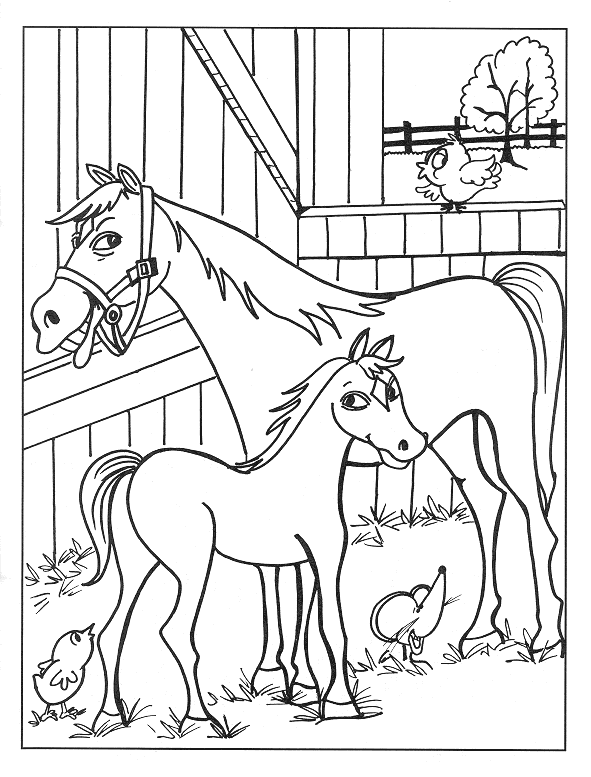 Horse Coloring Pages horse animal 44 Printable Coloring4free