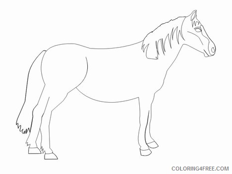 Horse Medium Coloring Pages horse 33 jpg Printable Coloring4free