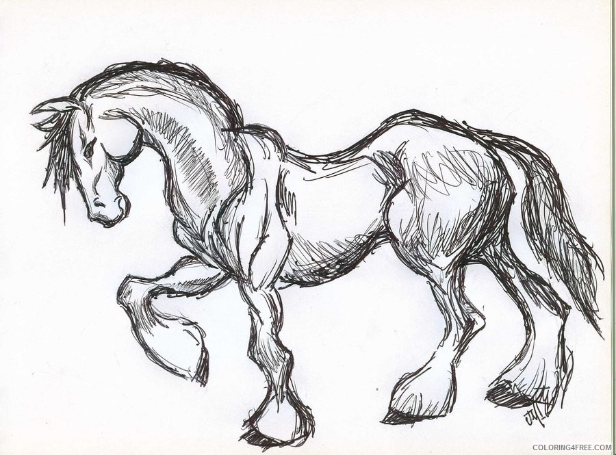 Horse Quality Coloring Pages back gallery for clydesdale horses Printable Coloring4free