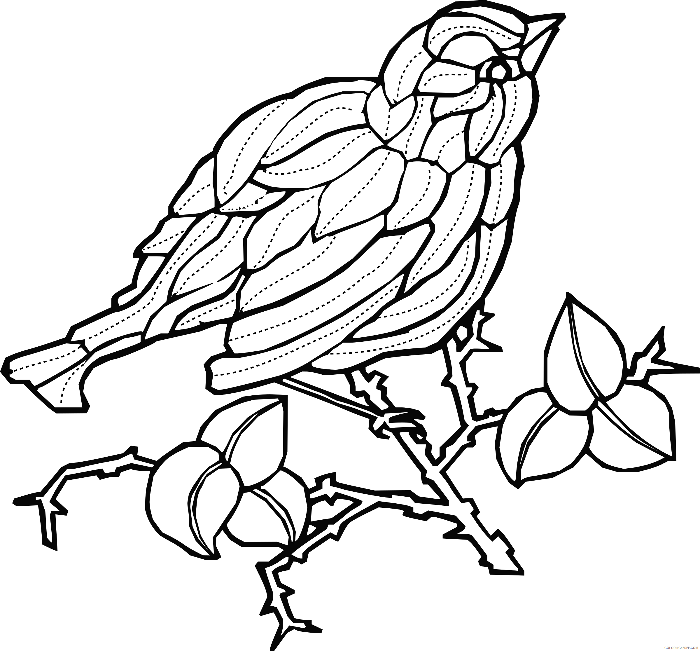 Huge Bird Coloring Pages bird 4 bpng Printable Coloring4free