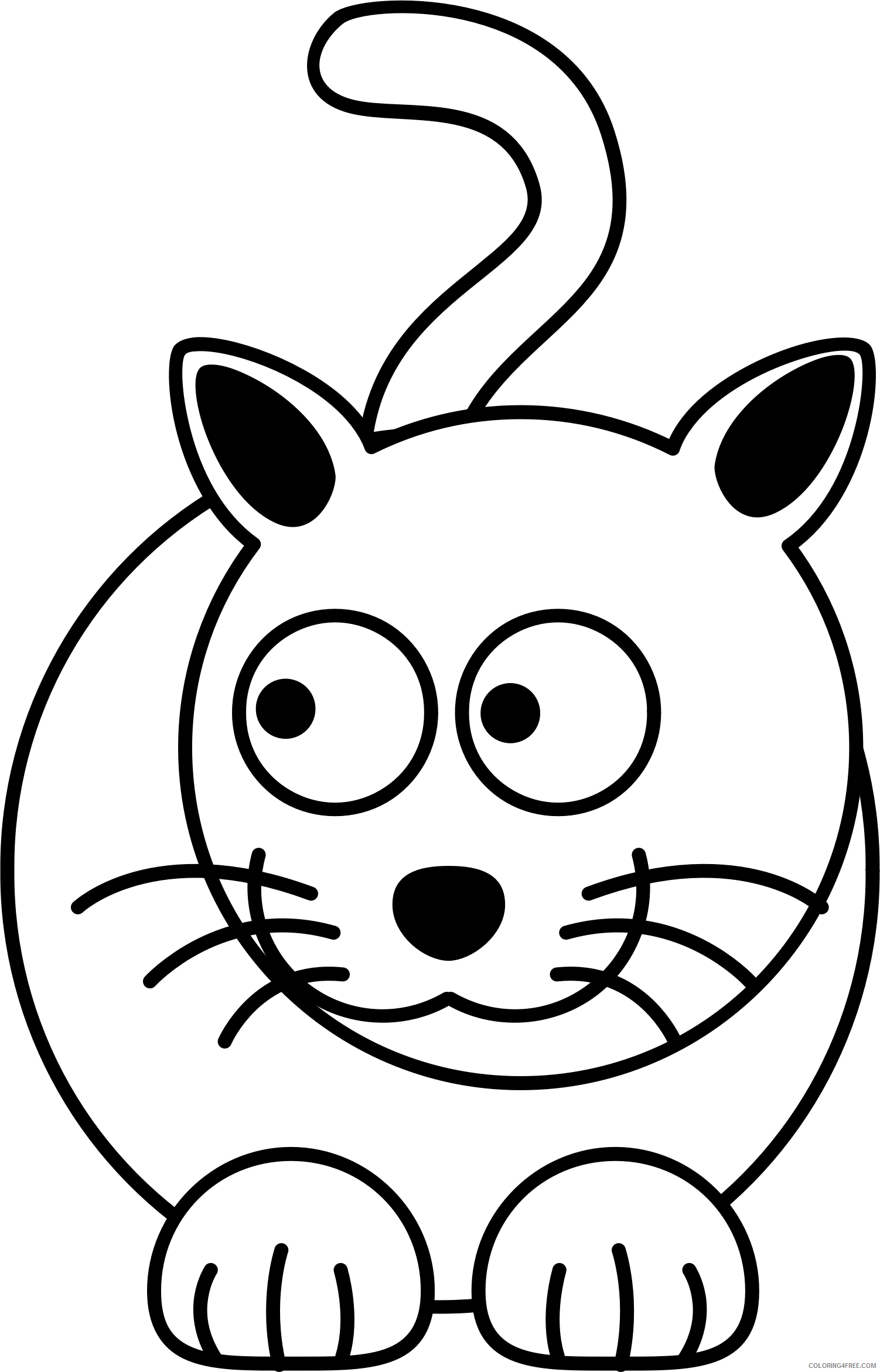 Kitty Cat Coloring Pages Free - Cat Coloring Pages Cat Coloring Book ...
