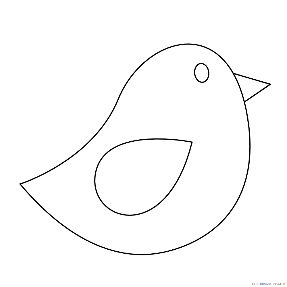 Large Bird Coloring Pages bird best Printable Coloring4free