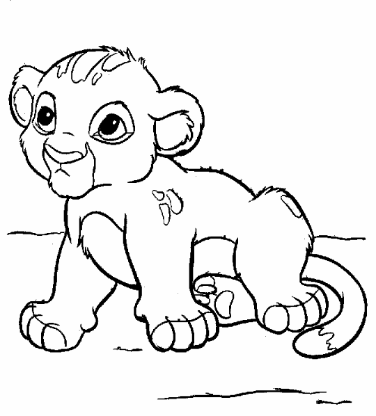 Lion Outline Coloring Pages lion 70 gif Printable Coloring4free