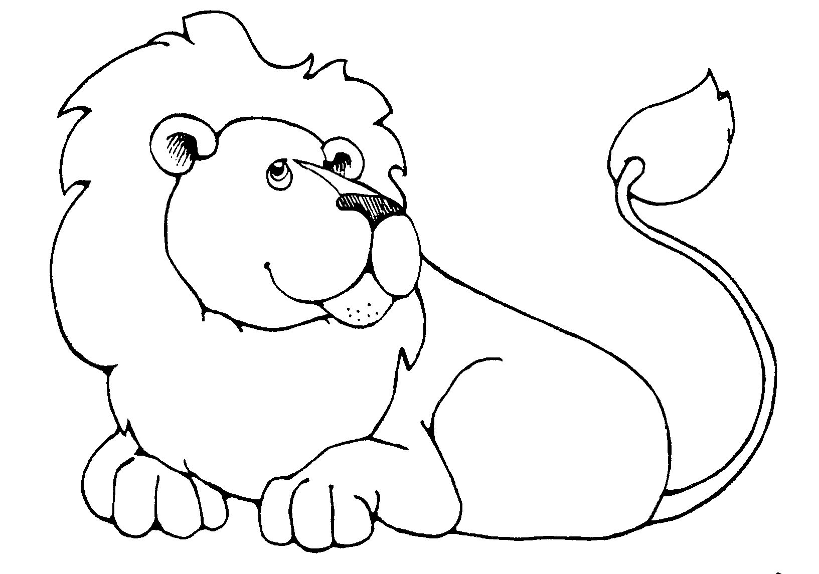 Lion Outline Coloring Pages lion 83 gif Printable Coloring4free
