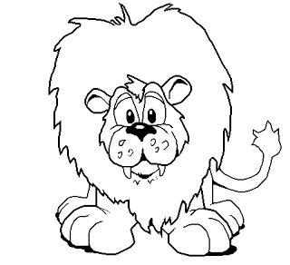 Lion Outline Coloring Pages lion gif Printable Coloring4free