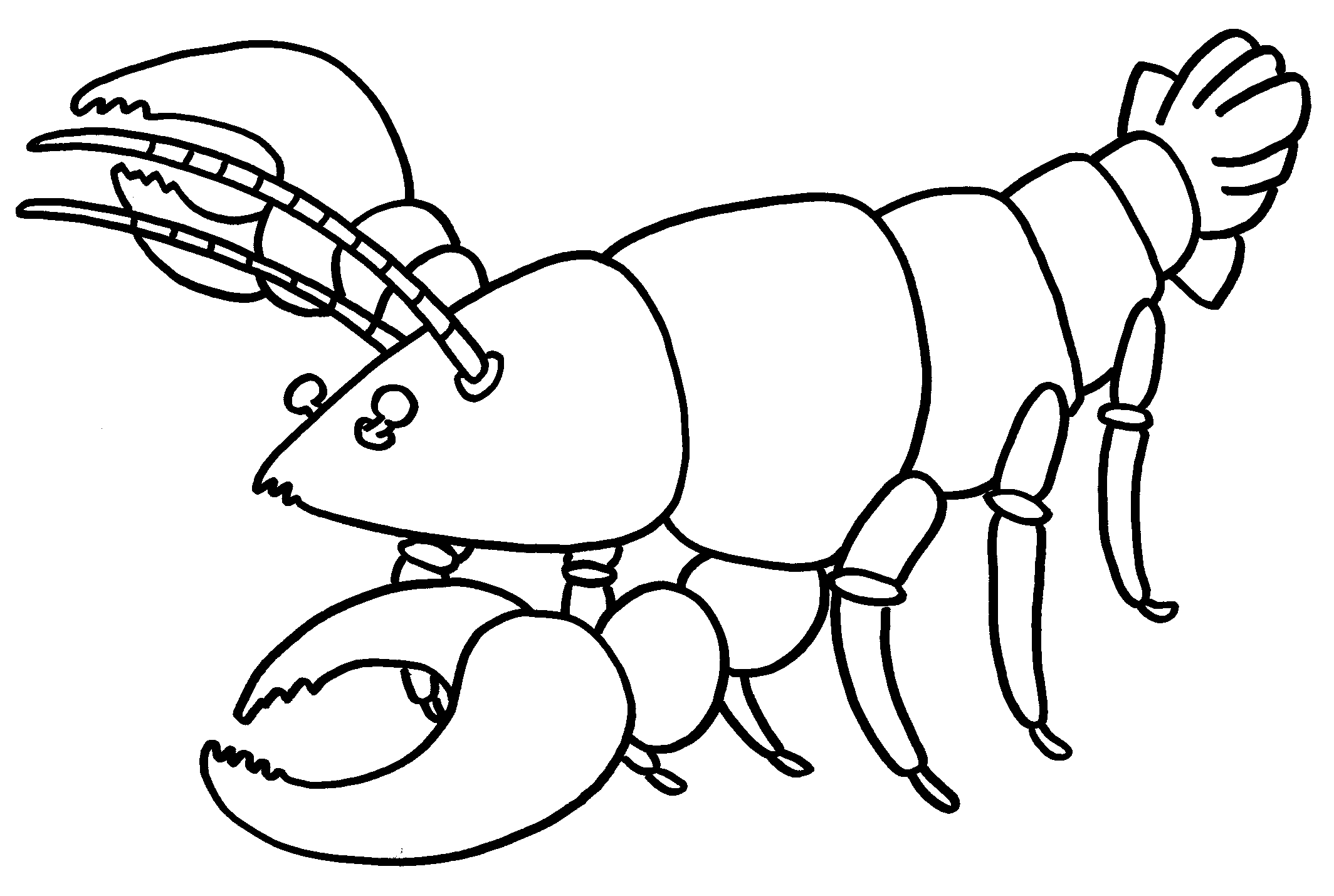 Lobster Coloring Pages lobster Printable Coloring4free