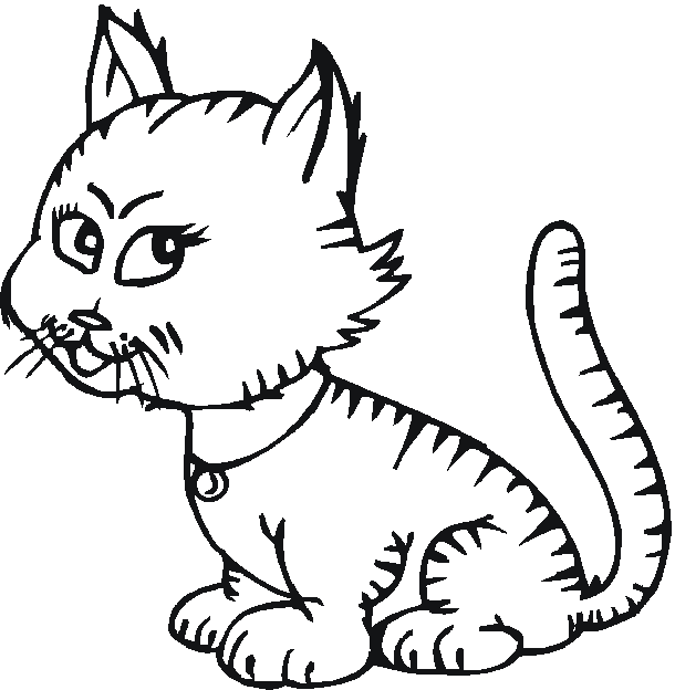 More Black and White Animals Coloring Pages little kittens printables http www Printable Coloring4free
