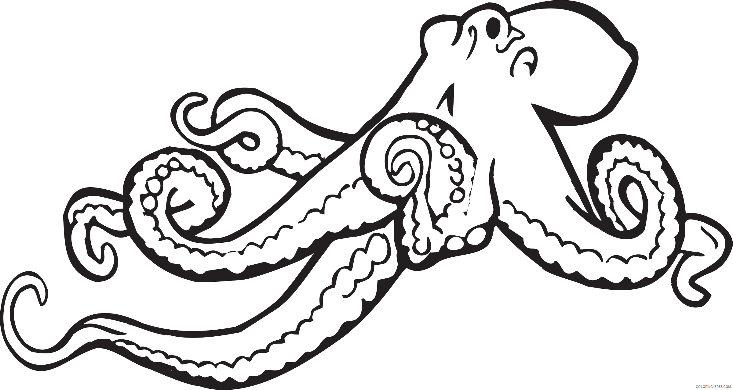 Octopus Coloring Book Coloring Pages fundraw dot com book Printable Coloring4free