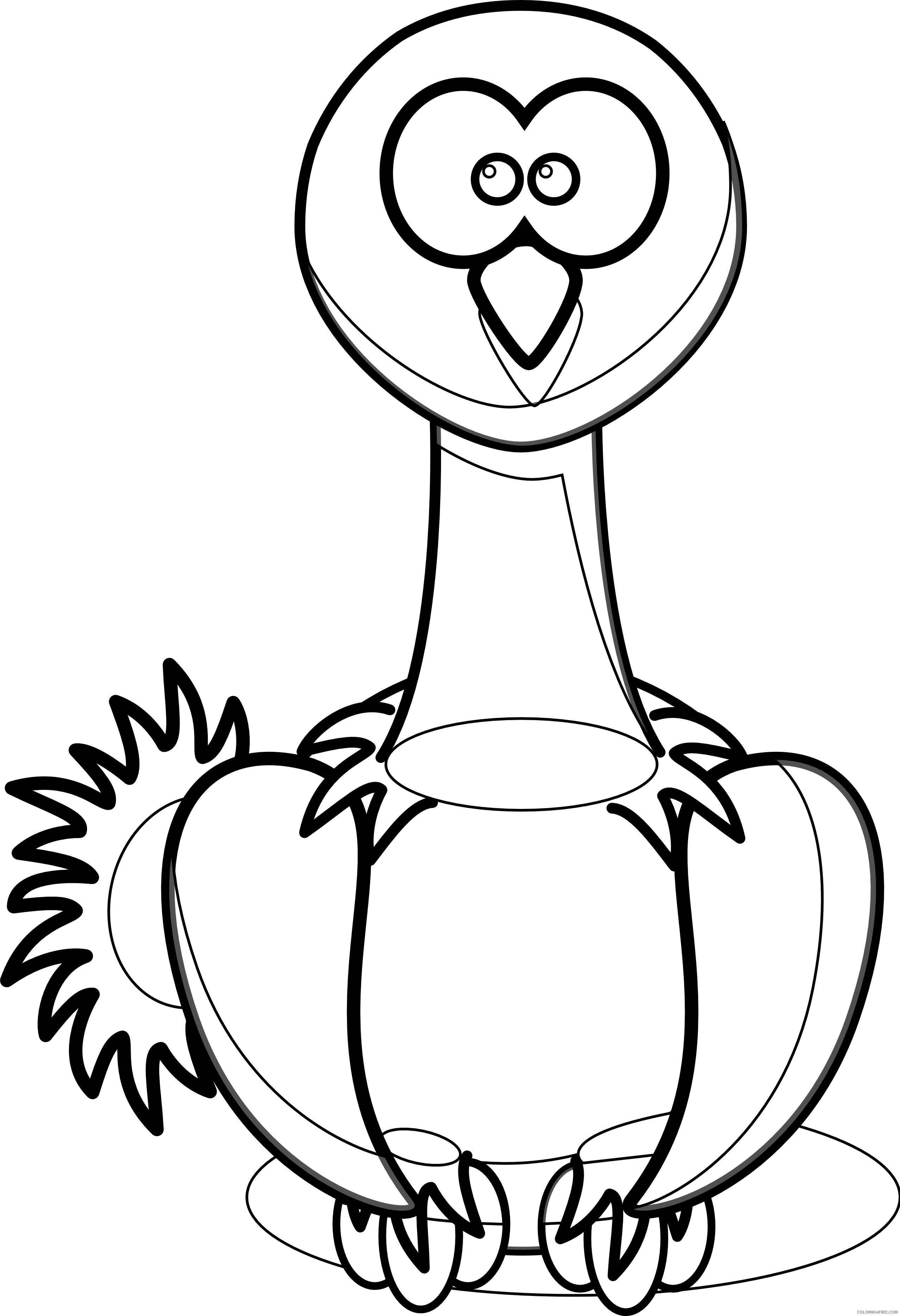 Ostrich Coloring Pages ostrich Printable Coloring4free