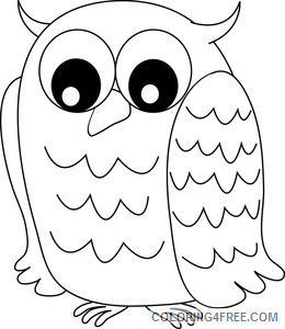 Owl Outline Coloring Pages owl images owl Printable Coloring4free