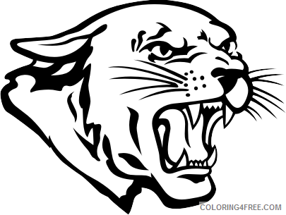 Panther Outline Coloring Pages panther item 3 vector Printable Coloring4free