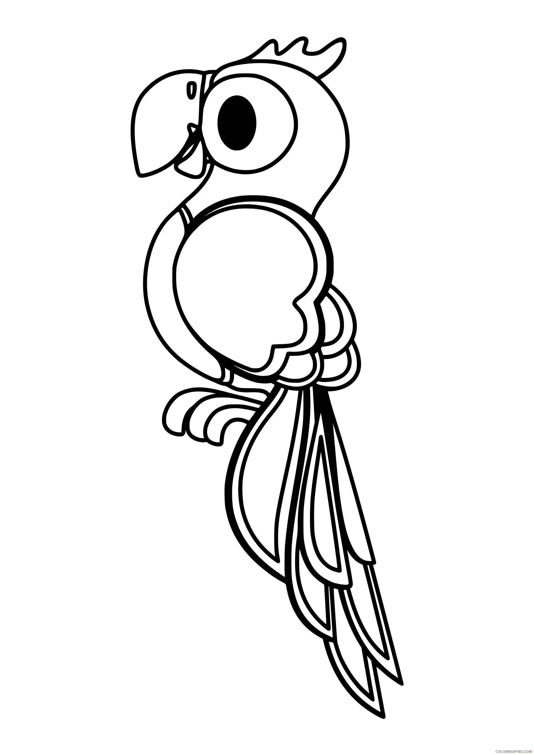 Parrot Coloring Pages parrot colouring book remix request Printable Coloring4free
