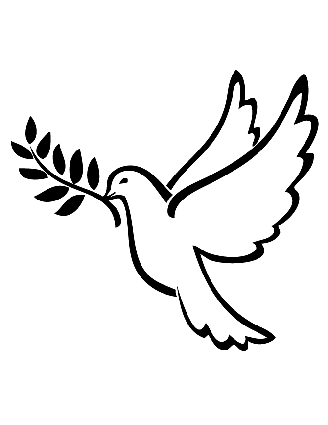 Peace Dove Coloring Pages dove of peace page Printable Coloring4free