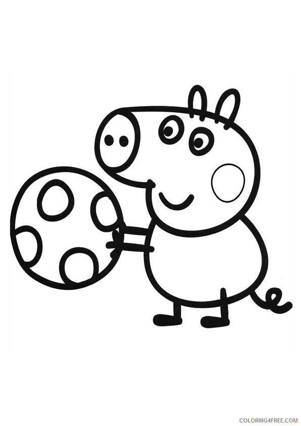 Pig Outline Coloring Pages minecraft pig 0PvgQ4 clipart Printable Coloring4free