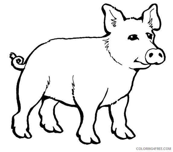 Pig Outline Coloring Pages sad pig best 25SohB Printable Coloring4free