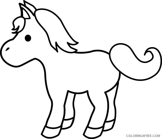 Pony Coloring Pages pony 71 png Printable Coloring4free
