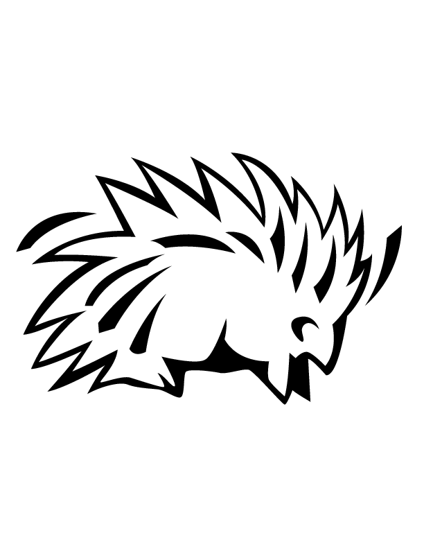 Porcupine Coloring Pages porcupine 33 gif Printable Coloring4free