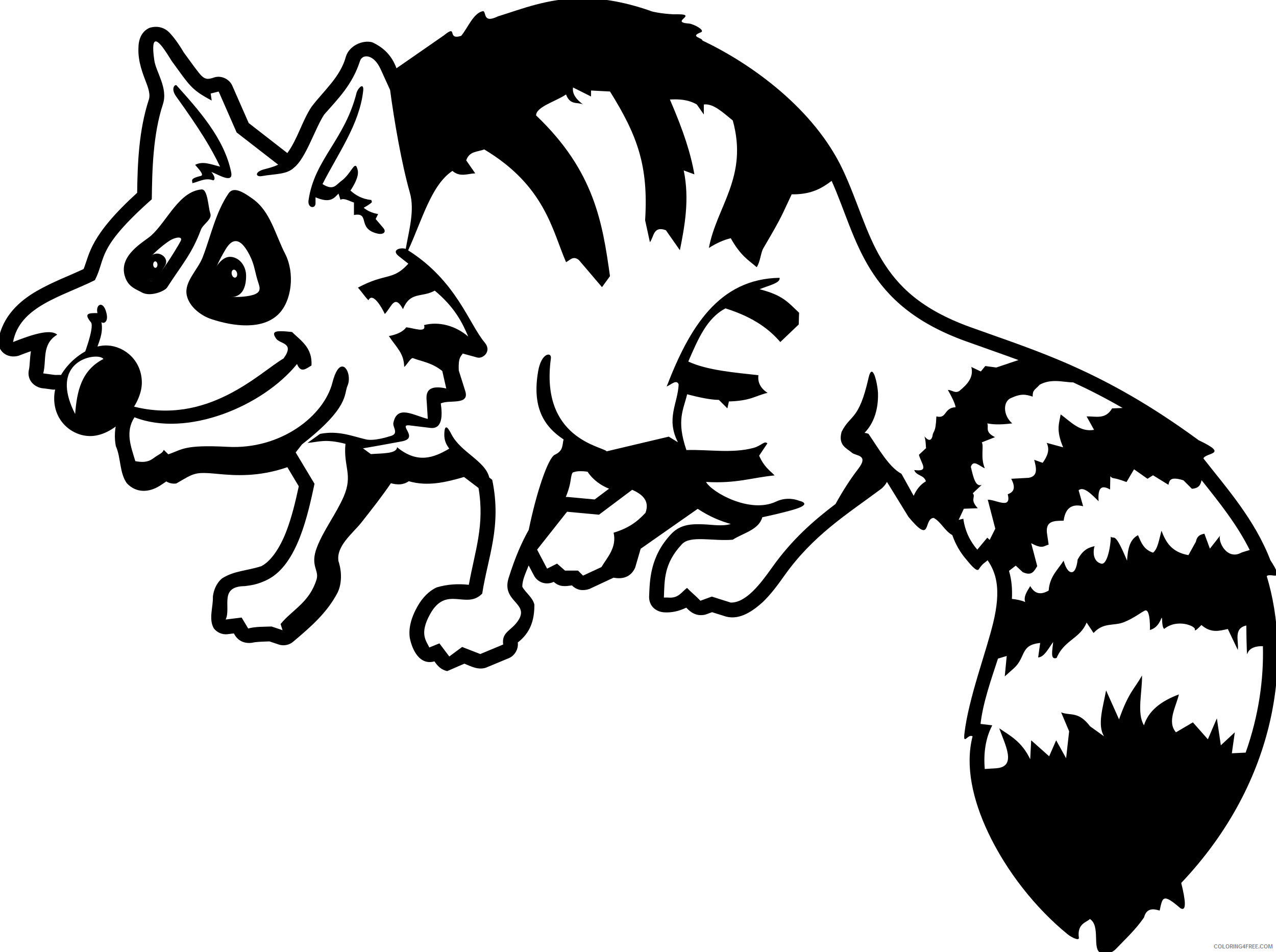Raccoon Coloring Pages raccoon Printable Coloring4free
