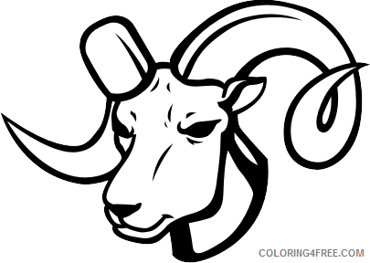 Ram Coloring Pages ram 56 png Printable Coloring4free