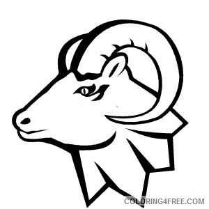 Ram Coloring Pages ram head pictures best Printable Coloring4free