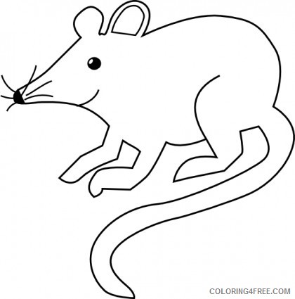 Rat Coloring Pages rat clipart Printable Coloring4free
