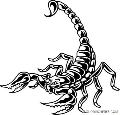 Scorpion Coloring Pages scorpion best Msky1n Printable Coloring4free