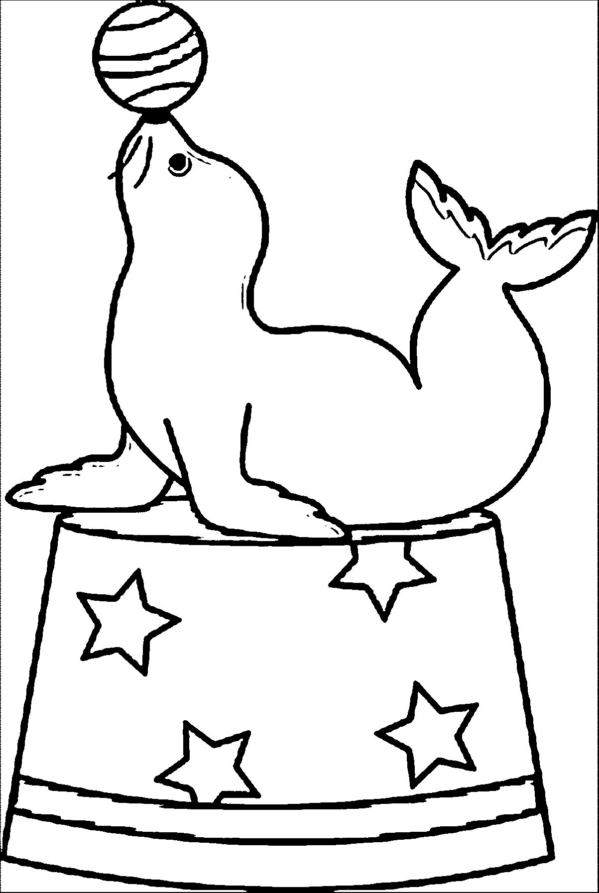 Sea Lion Coloring Pages sea lion 22 gif Printable Coloring4free