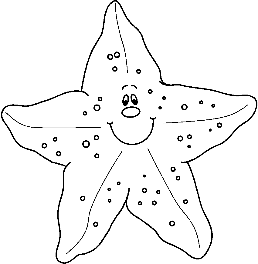 Sea Star Coloring Pages sea star 11 Printable Coloring4free