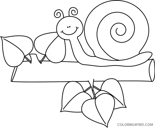 Snail Outline Coloring Pages snail 110 png Printable Coloring4free