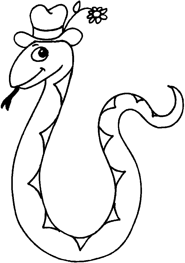 Snake Coloring Pages snakes animal 6 Printable Coloring4free