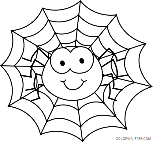 Spider Outline Coloring Pages spider 23 png Printable Coloring4free ...