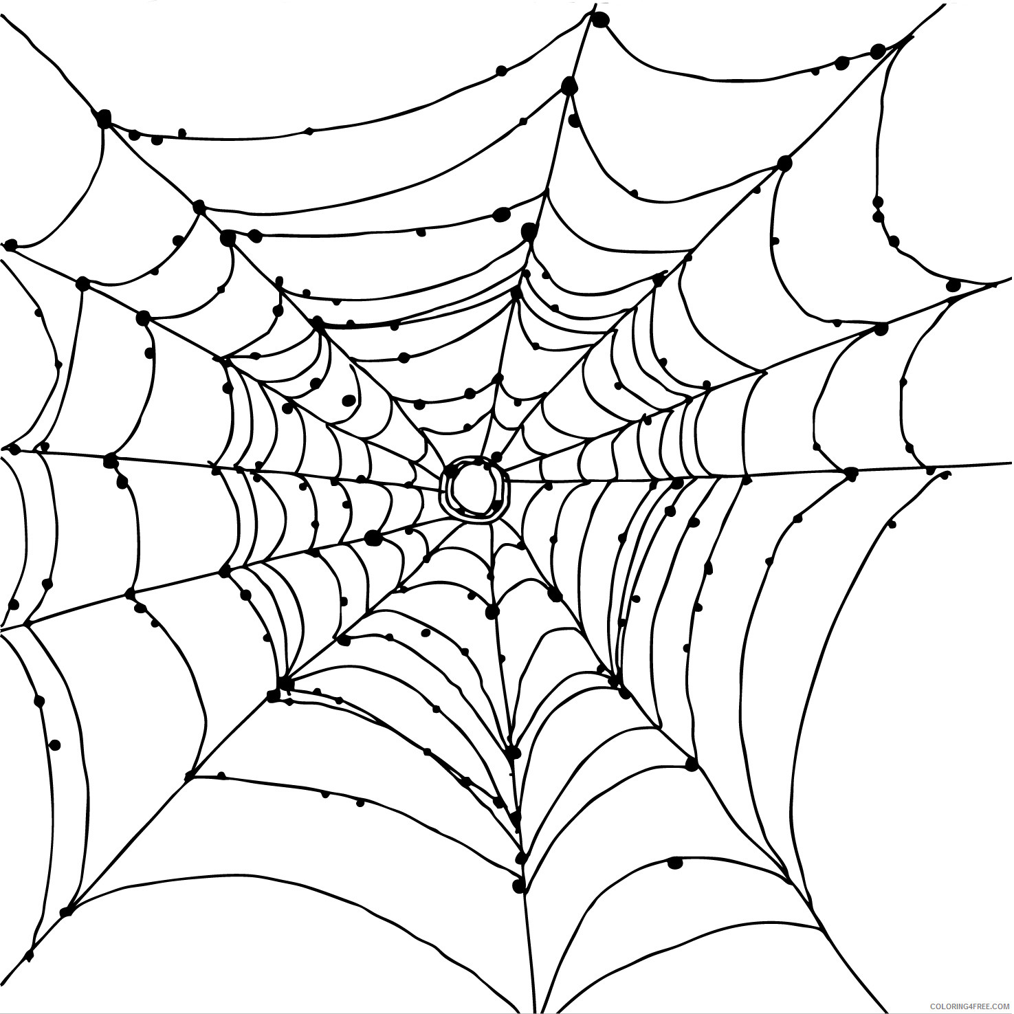 Spider Web Coloring Pages spider web design paper freebie Printable Coloring4free