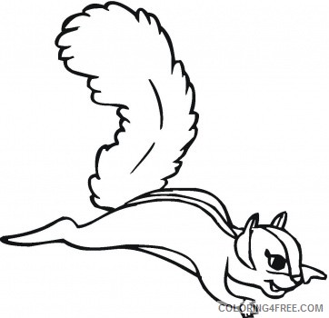 Squirrel Outline Coloring Pages 15 flying squirrel cartoon free Printable Coloring4free
