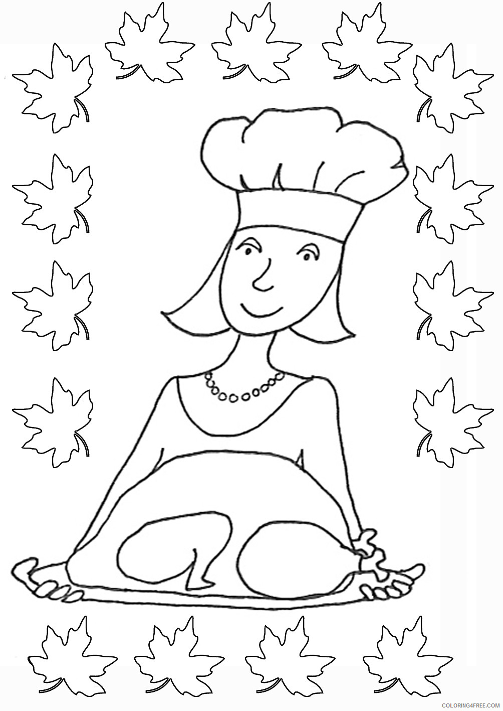 Thanksgiving Turkey Outline Coloring Pages thanksgiving mom with Printable Coloring4free