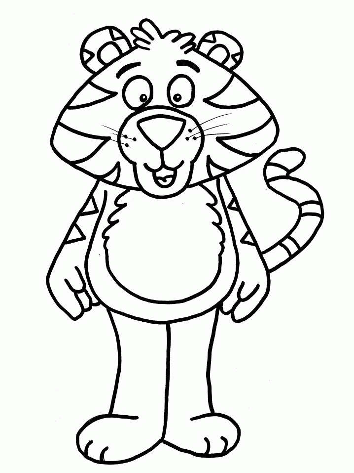 Tiger Coloring Pages tiger animal 10 Printable Coloring4free