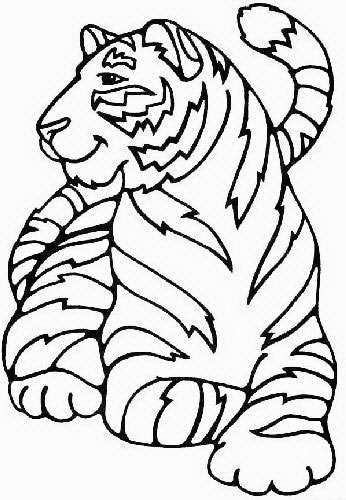 Tiger Coloring Pages tiger animal 6 Printable Coloring4free