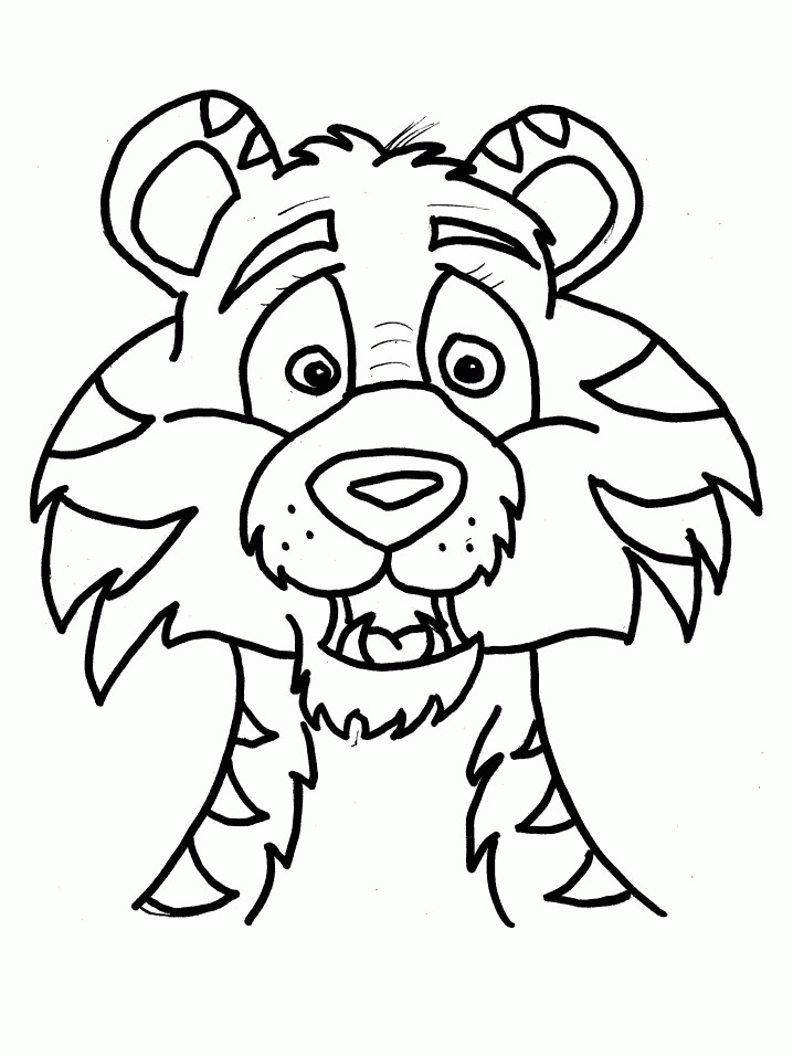 Tiger Coloring Pages tiger animal 9 Printable Coloring4free