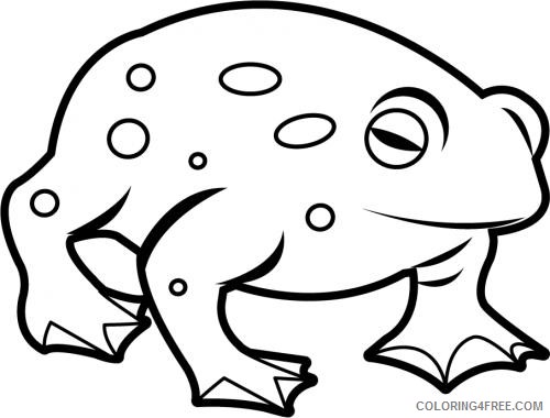 Toad Coloring Pages toad black and Printable Coloring4free