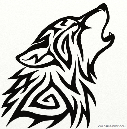 tribal wolf coloring pages tribal wolf avatarhareguizer