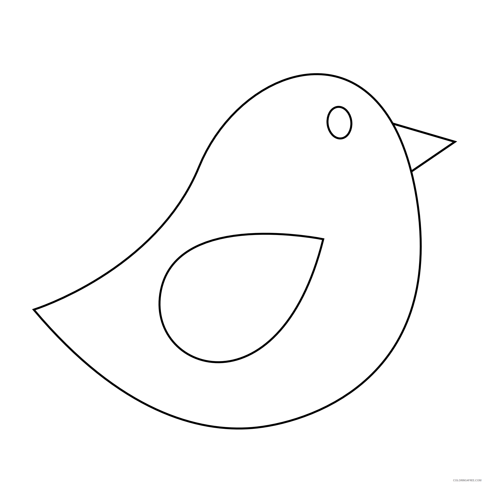 Twitter Bird Coloring Pages twitter bird png Printable Coloring4free