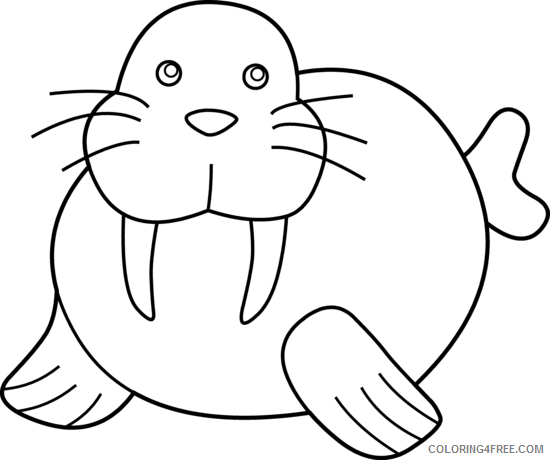 Walrus Coloring Pages walrus 96mudx png Printable Coloring4free